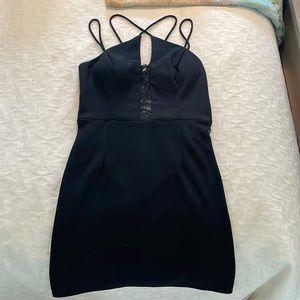 Black mini dress